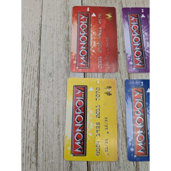 Monopoly Electronic Banking 2011 Replacement 6 Credit Cards ATM Complete - Picture 3 of 5